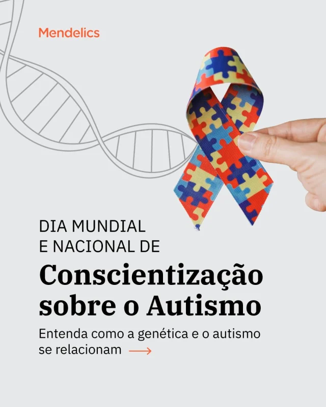 No Dia Mundial e Nacional de Conscientização sobre o Autismo, reforçamos a importância da data e de que o conhecimento é a base para o respeito. Entender que o Transtorno do Espectro Autista (TEA) é uma condição complexa, heterogênea e influenciada por fatores genéticos e ambientais nos ajuda a construir uma sociedade verdadeiramente inclusiva, reconhecendo que cada paciente é único. 

Gostou do conteúdo? Compartilhe o post nas suas redes sociais. 

#TEA #ExamesGenéticos #Autismo #DiaMundialDaConscientizaçãoSobreOAutismo